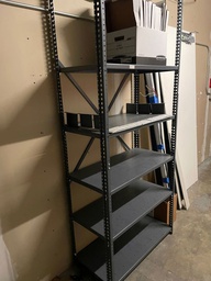 [#D14-6] Metal Shelving (Black / Beige)