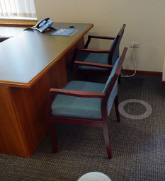 [#B9-2] Blue Guest Chair