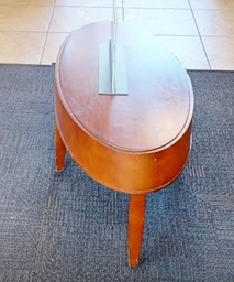 [#C3-12] Oval coffee table, wood