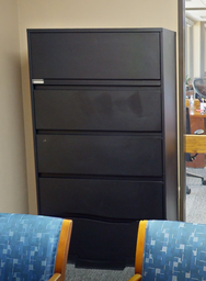[#D12-16] 5D lateral filing cabinet, blk