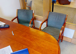 [#B8-10] Grey Guest Chairs