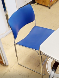 [#B8-12] Blue side chair