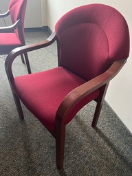 [#B9-7] Red Wooden Chairs 