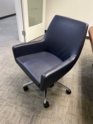 [#B12-85] blue leather chairs 