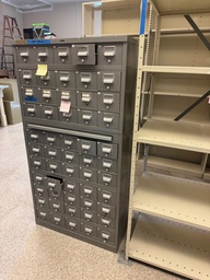 [#D13-25] Gray Metal card catalogue