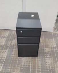 [#D8-89] 3 drawers cabinet - metal black