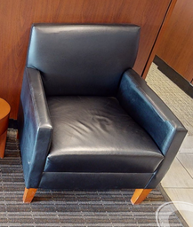 [#B12-8] Black lounge chair