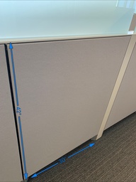 [#A6-48] Workstation Wall - Grey Fabric with Metal on Opposite side (42x30x3)