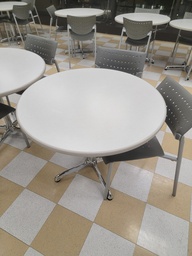 [#C2-478] Round table -met/wood