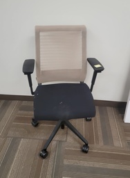 [#B13-587] Office chair beige/black