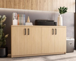 [#D20-628] 4 doors cabinet /wood (photo representation)