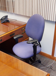 [#B13-5] Blue Task Chair