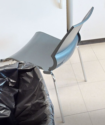 [#B8-9] Side chair no arms, blk