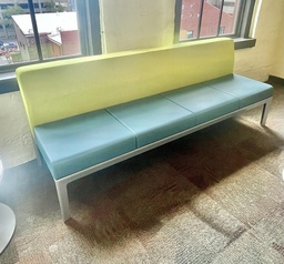 [#B2-5] Lounge Sofa - green and blue 3-Seat