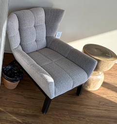 [#B12-15] Grey Lounge Chair