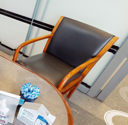 [#B9-5] Black guest chair