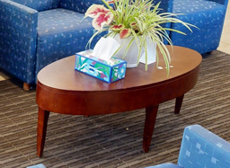 [#C3-6] Oval coffee table, wood