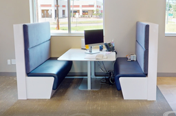 [#L1-13] Booth of 2 benches and 1 table