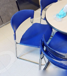 [#B8-11] Blue side chair