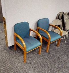 [#B9-32] Guest Chair - Blue