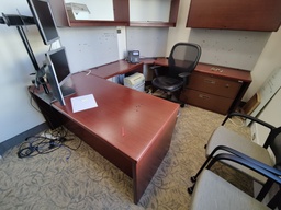 [#E7-48] Desk U with Corner - 92x100