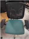 [#B13-66] Sillas Giratoria Con Ruedas / Chair Focus Azul Claro / Aqua