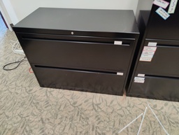 [#D6-43] 2 Drawer Lateral Black - 36"