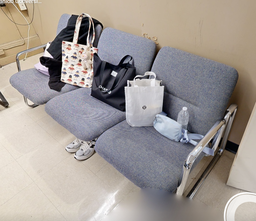 [#B7-12] 3 seat grey couch