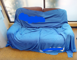 [#B7-4] 2 seat brown couch