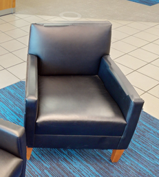 [#B12-6] Black lounge chair