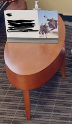 [#C3-8] Oval coffee table