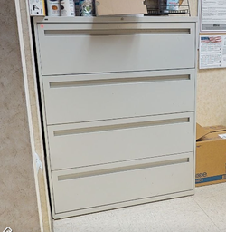 [#D10-13] Filing Cabinet - 4 Drawer (Metal) 