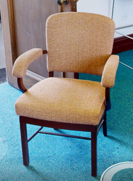 [#B8-7] Orange guest chair