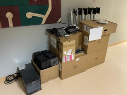 [#H1-2] desk phone/Dell computers in box