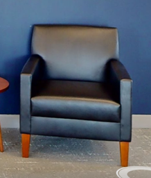 [#B12-6] Black lounge chair