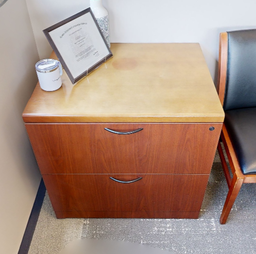 [#D6-2] 2 Drawer Wood Lateral Cabinet