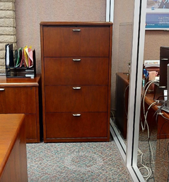 [#D17-13] Filing Cabinet - 4 Drawer, Wood