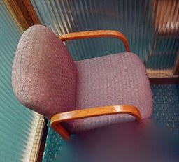 [#B9-7] Purple guest chair