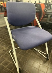 [#B8-4] Sled Chair - Blue and Grey