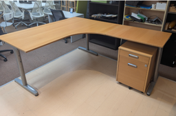 [#E10-11] Maple Corner Desk, Electric (representative photo)