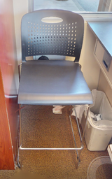 [#B1] Black barstool