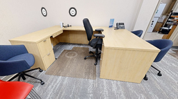 [#E7-12] Desk - U-Shaped 