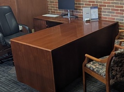 [#E6-2] Wood L- Desk