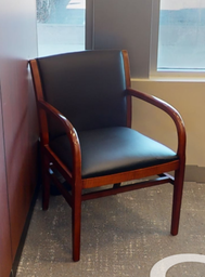 [#B9-5] Black guest chair