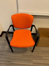 [#B8-13] ORANGE SIDE CHAIR