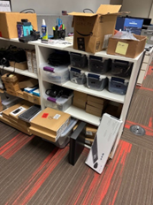 [#D8-21] WHITE BOOKCASE