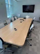 [#C7-104] 12'x5'x4' BOAT SHAPE CONFERENCE TABLE