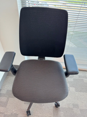 [#B13-115] BLACK/GREY TASK CHAIRS 