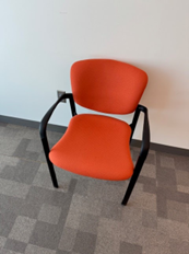 [#B8-122] ORANGE SIDE CHAIR