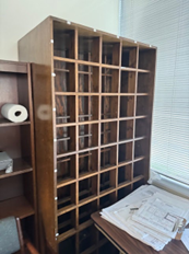 [#D21-162] WOOD CUBBY (NO SHELVES)
